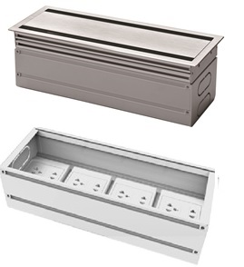 Блок установки розеток 385*136 Norden CS324.400W Белый