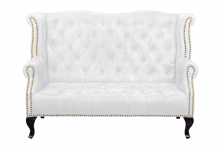 Кожаный дизайнерский диван Royal Sofa White Белый