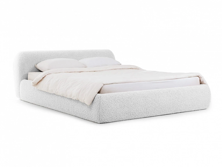 Кровать OgogoHome Sintra 160х200 (букле) белый 888051