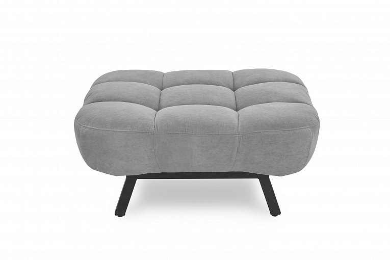Пуф Брендосс Абри 308 велюр 07 серый Vita (ЭГИДА)