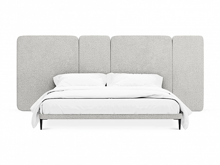 Кровать OgogoHome Licata 961599 светло-серый