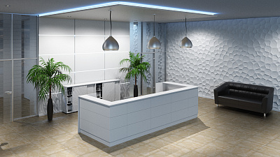 Стойка Ресепшен MULTI-OFFICE Стил (STEEL)