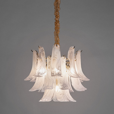 Подвесная люстра Arte Lamp MAYA золото, белый A4072LM-6GO