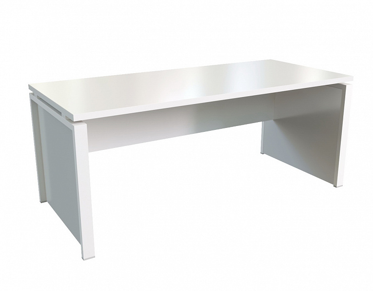 Стол руководителя MULTI-OFFICE СТИЛ ЭВО (Steel evo) 180х80х74 белый
