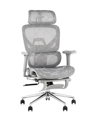Кресло офисное TopChairs Vertus серая сетка