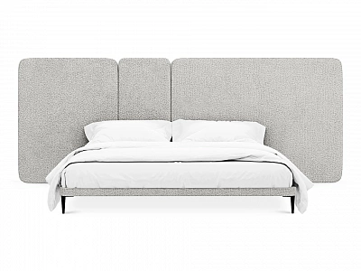 Кровать OgogoHome Licata 961640 светло-серый
