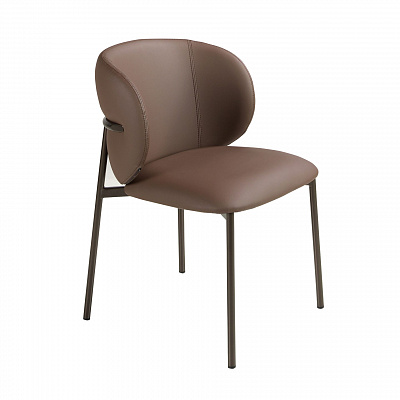 Стул Angel Cerda 4239 из темно-коричневой экокожи 482083