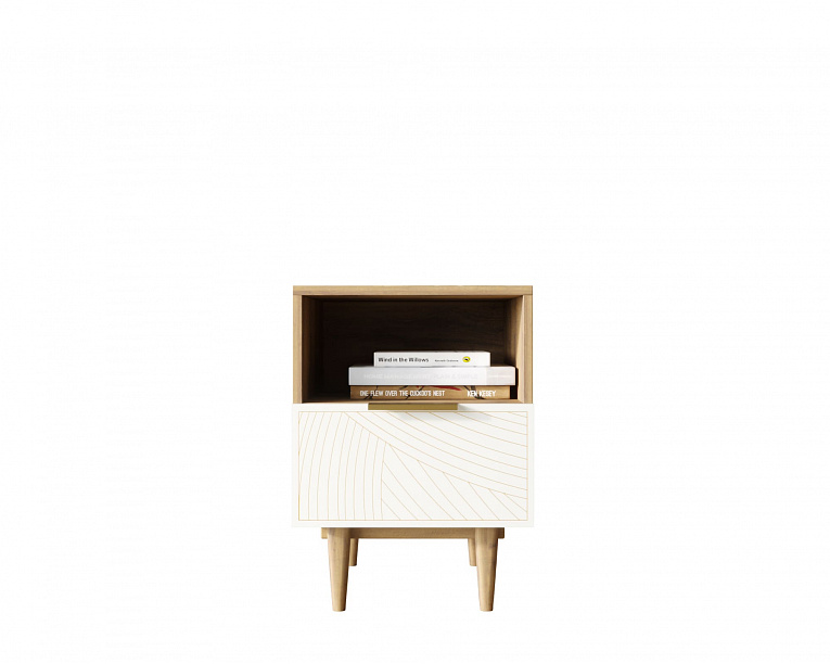 Тумба прикроватная Этажерка Line (Лайн) LN09/GR1/beige