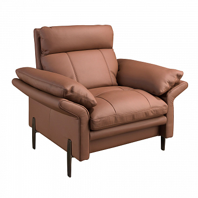 Коричневое кожаное кресло Angel Cerda 5173 420796